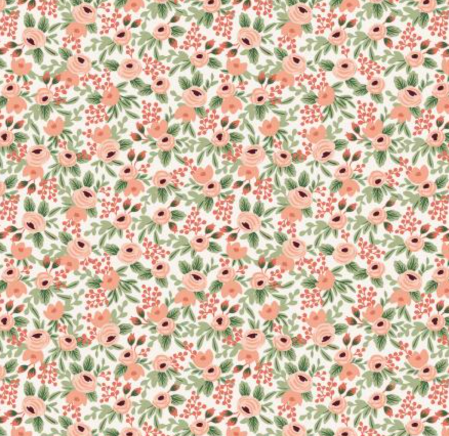 Pink & Green Floral Bow Tie