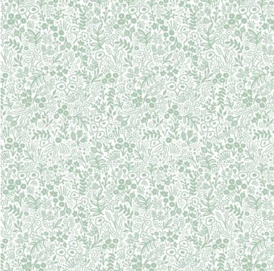 White & Green Florals Bow Tie