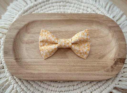 Yellow Floral Bow Tie