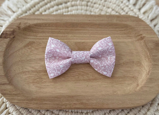 Pink Florals Bow Tie