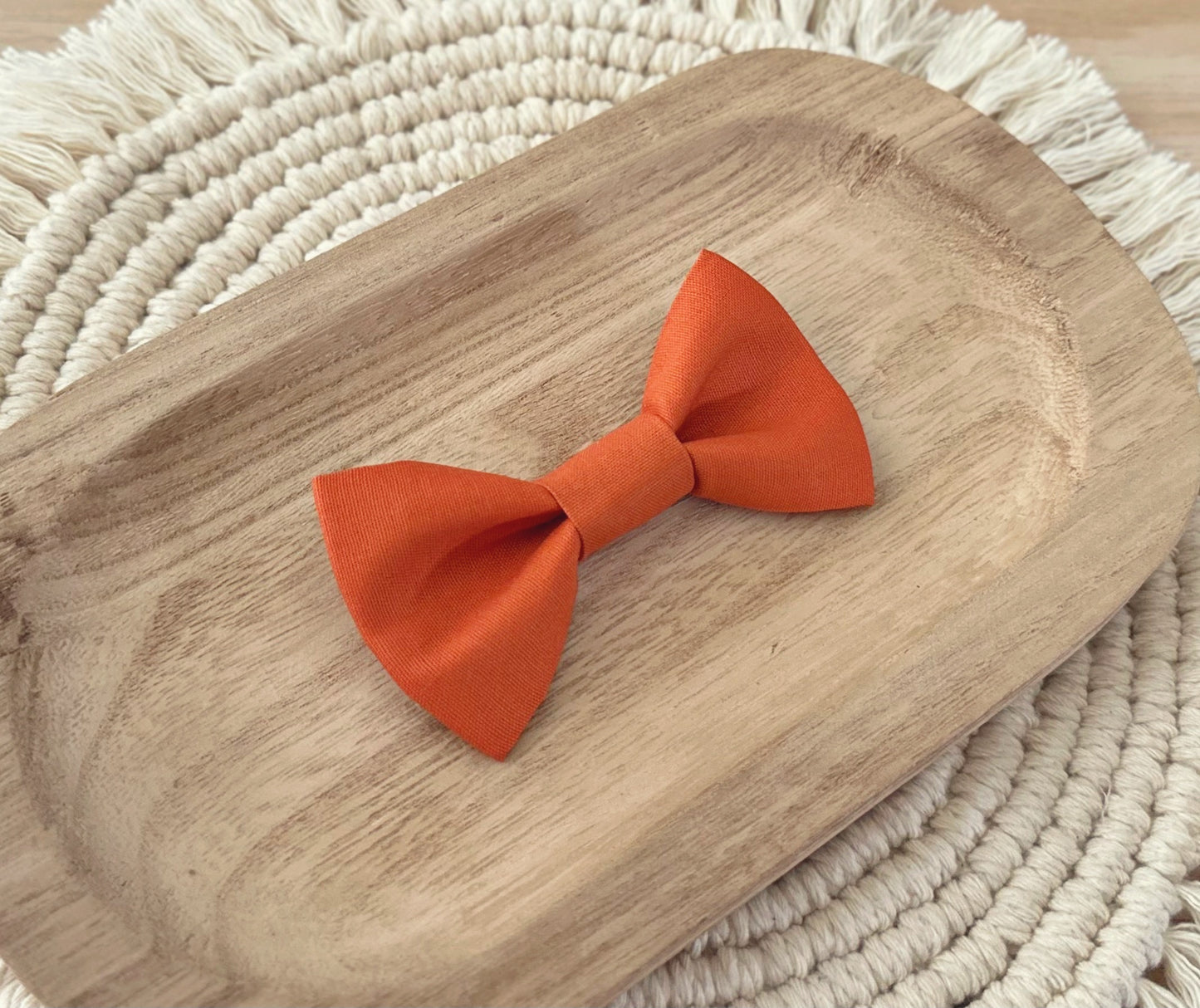 Dark Orange Bow Tie