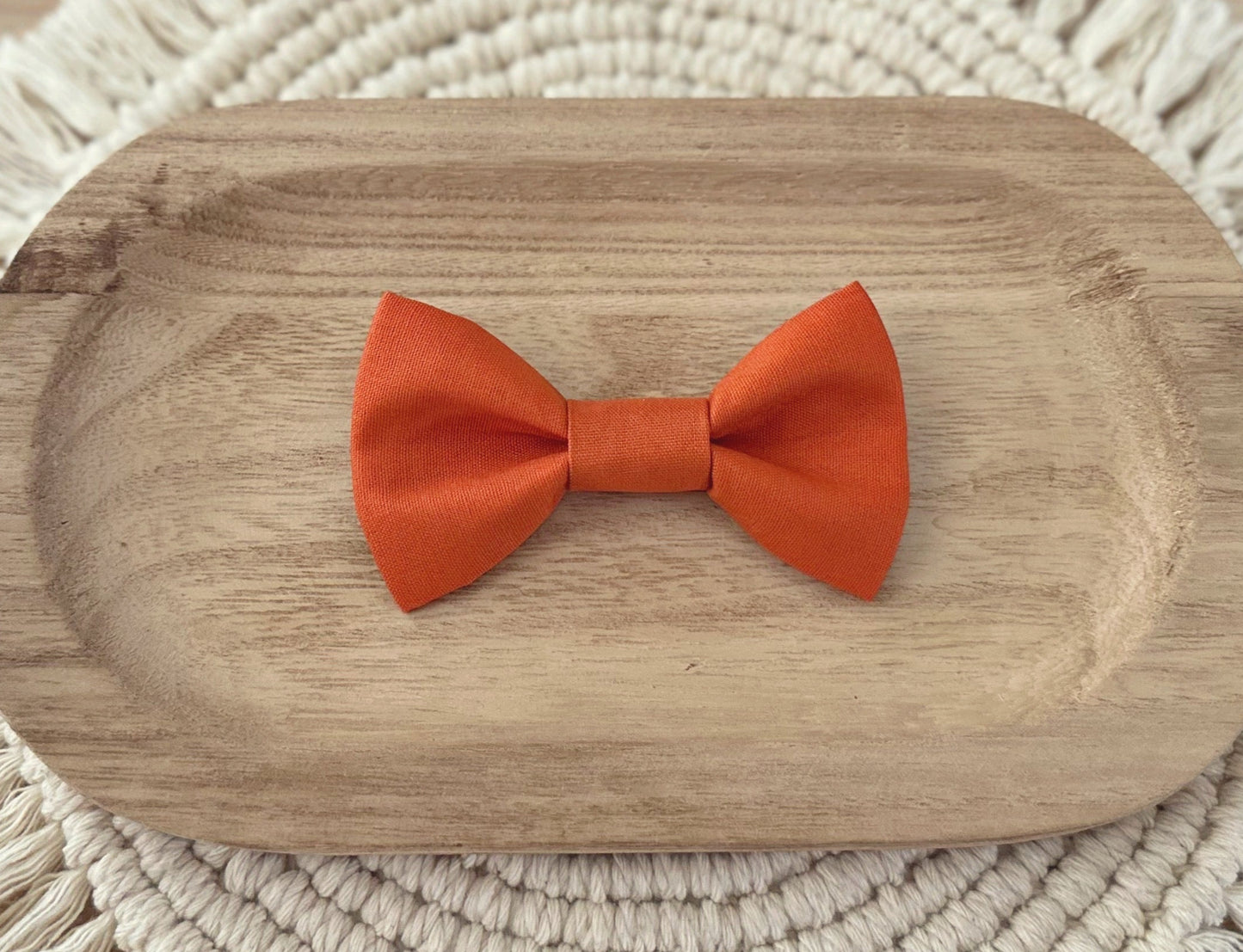 Dark Orange Bow Tie