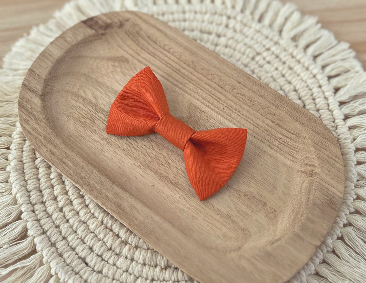 Dark Orange Bow Tie