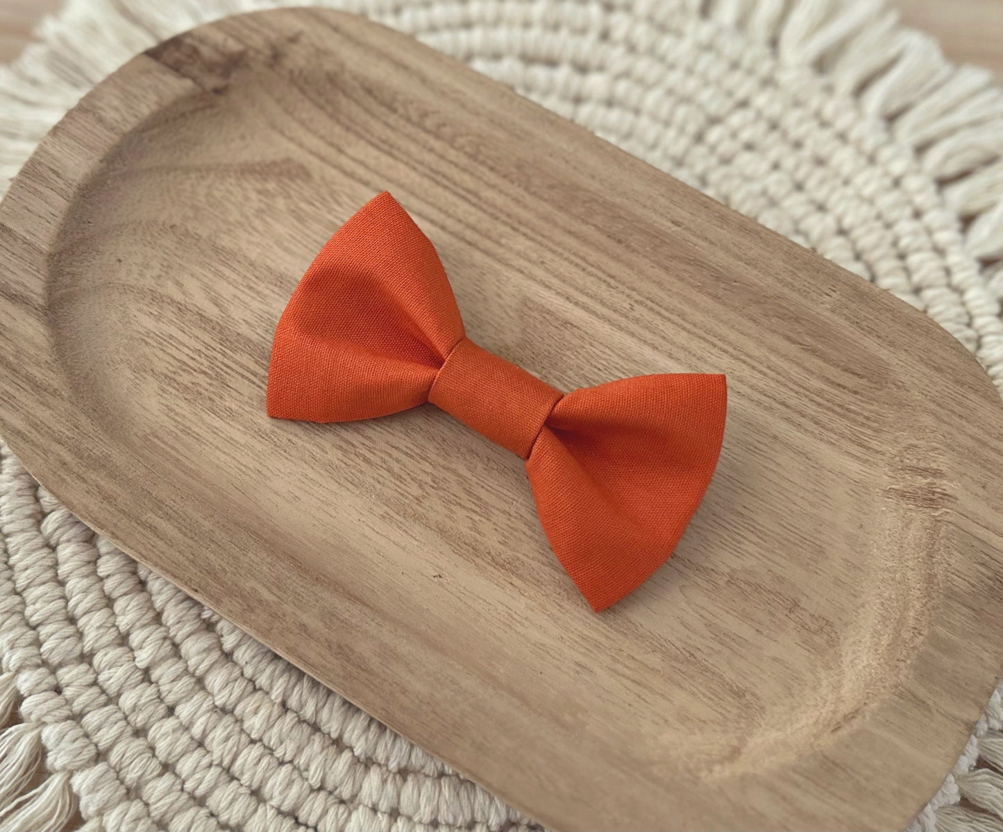 Dark Orange Bow Tie