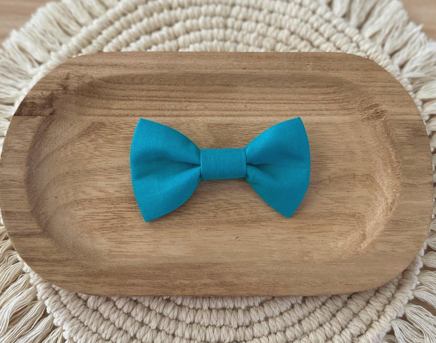 Teal Blue Bow Tie