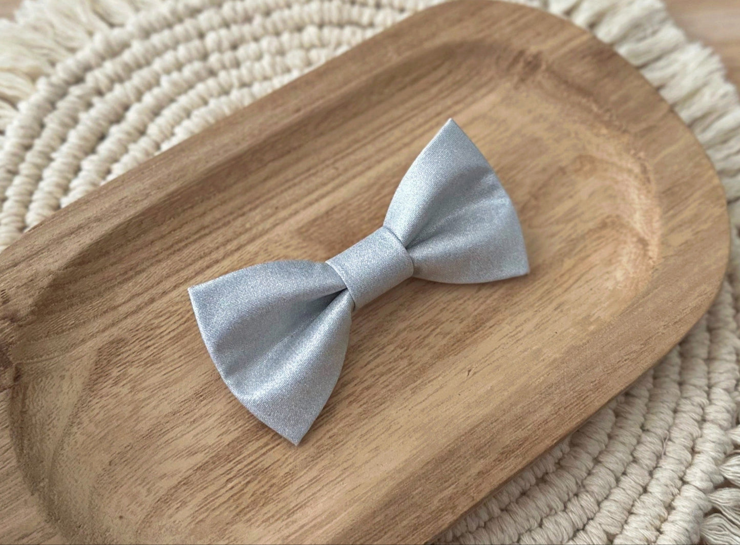 Silver Bow Tie