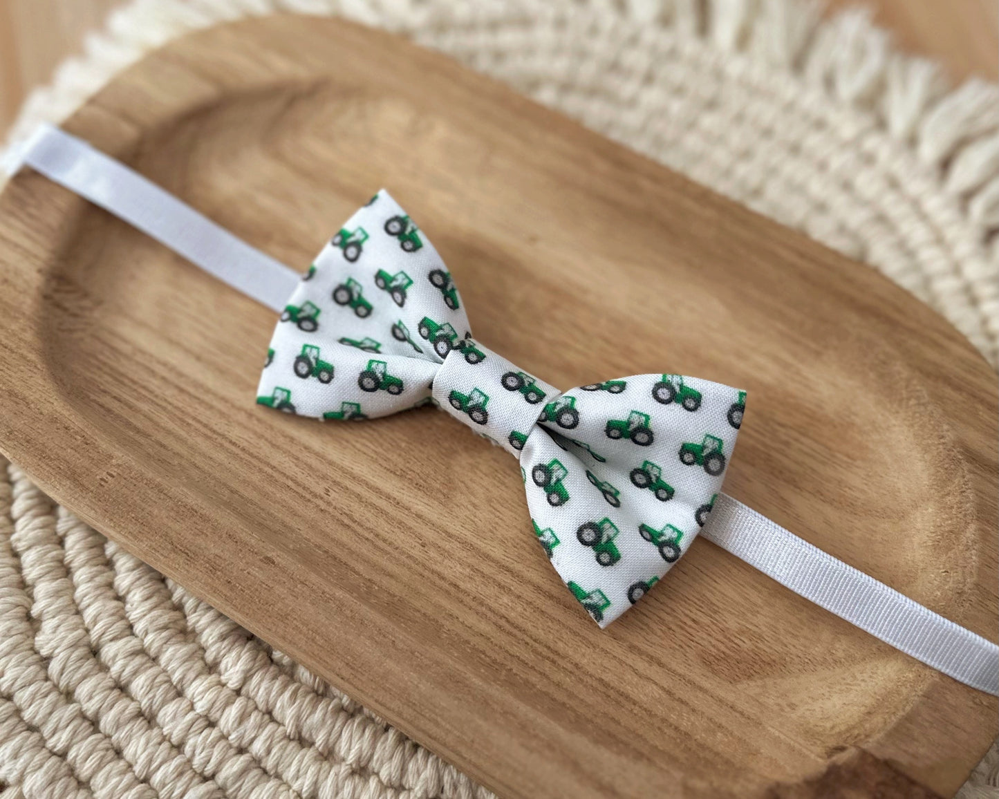 Green Tractors Bow Tie