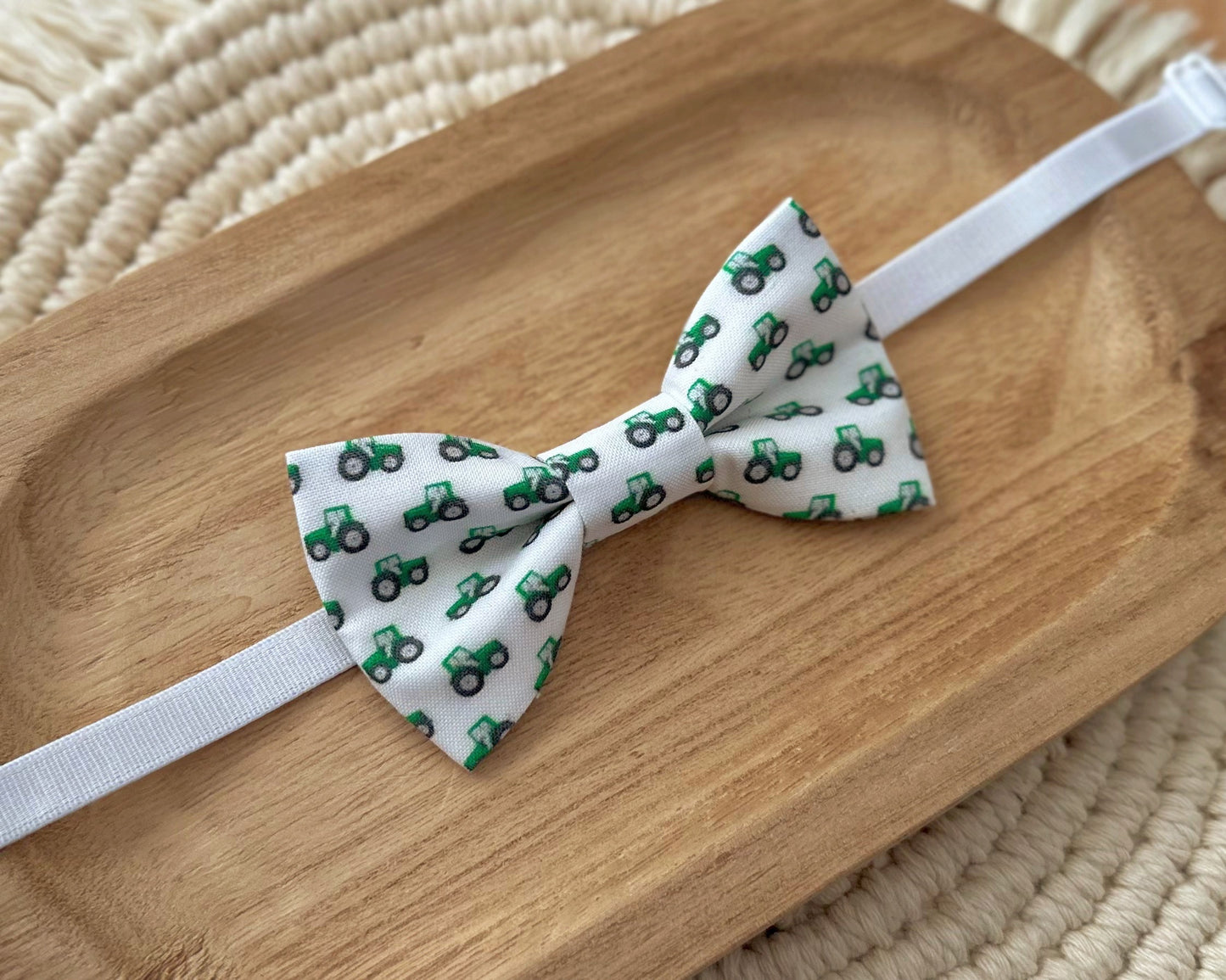 Green Tractors Bow Tie