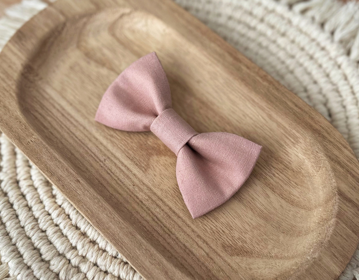 Dusty Pink Bow Tie
