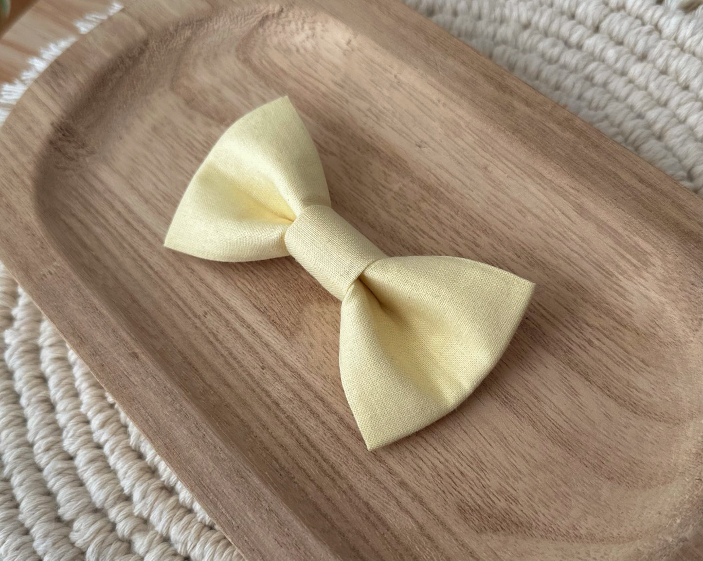 Light Yellow Bow Tie