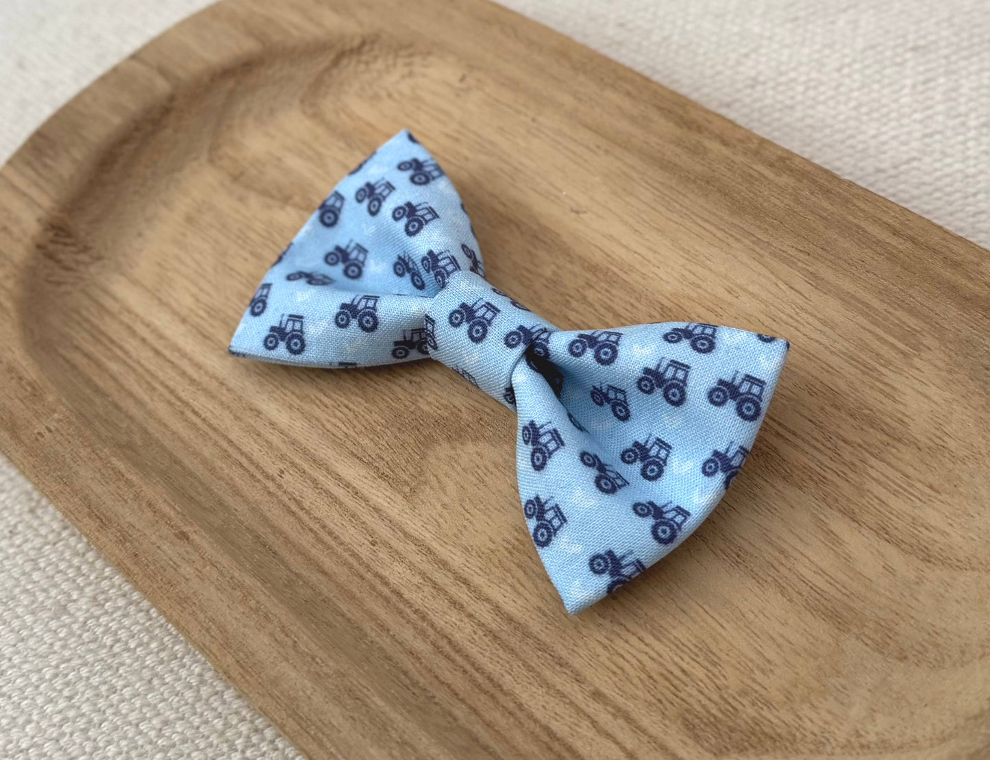 Blue Tractors Bow Tie