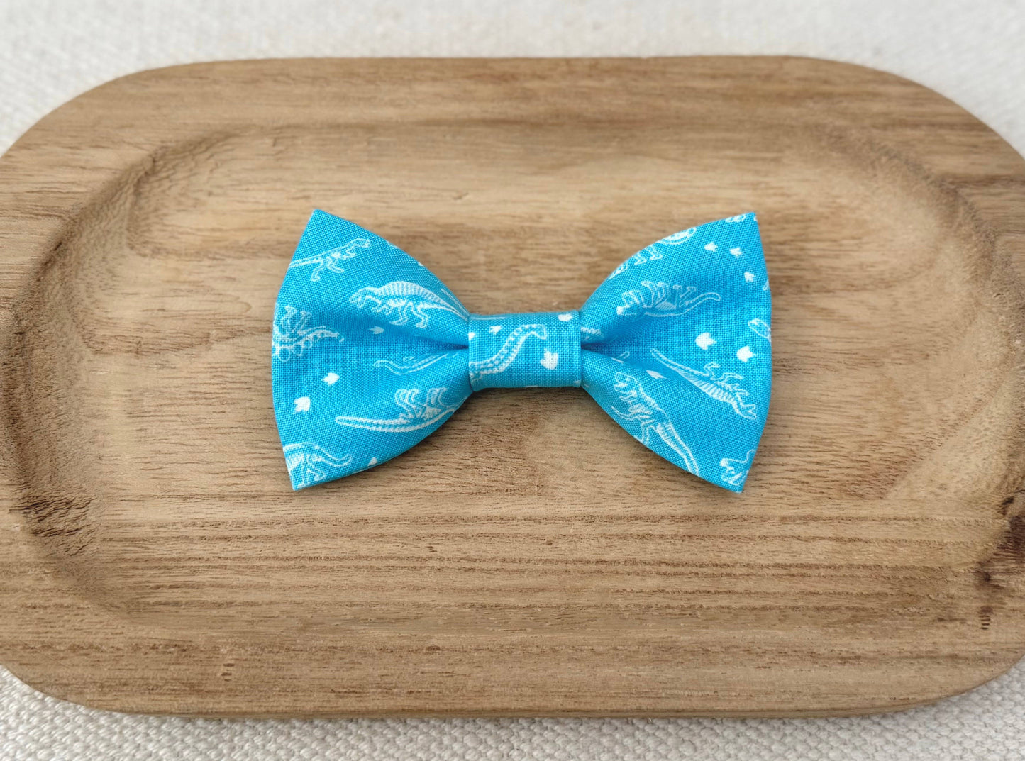 Blue Dinosaur Bow Tie