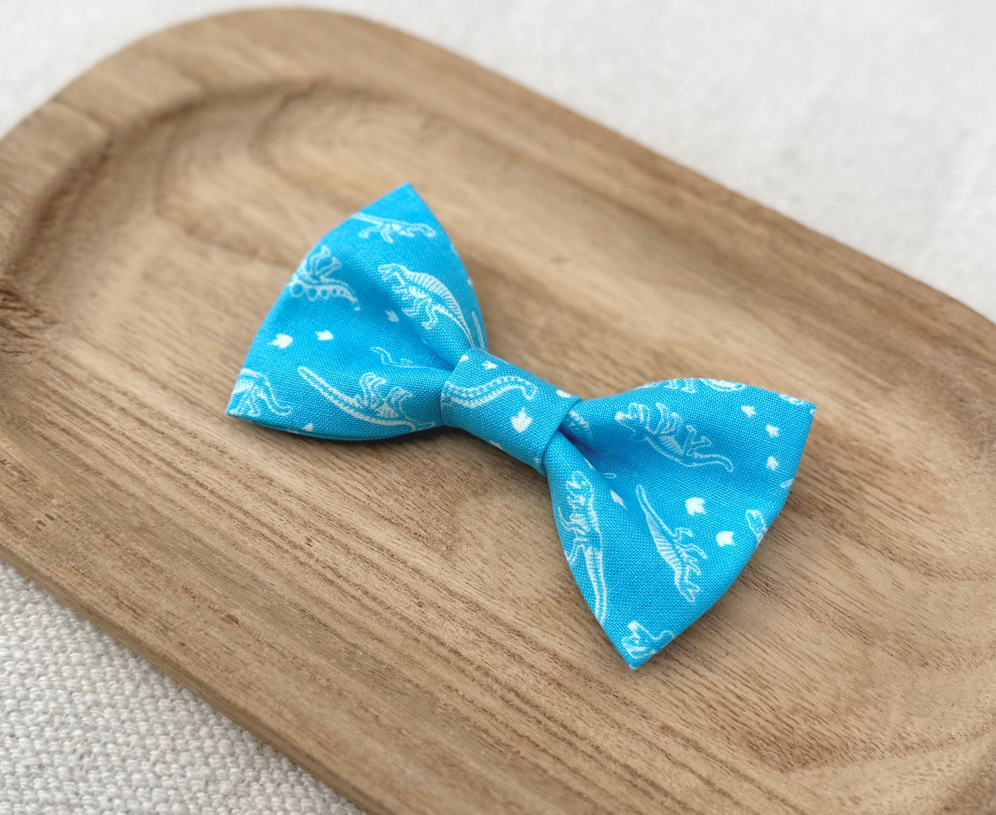 Blue Dinosaur Bow Tie