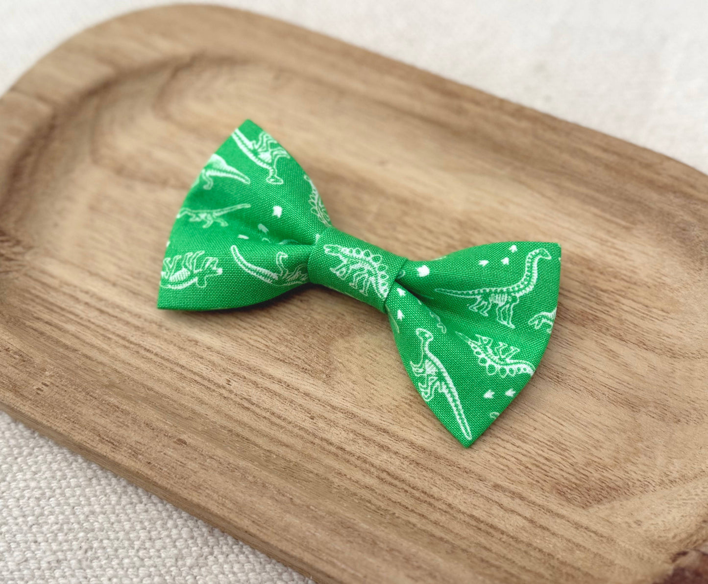 Green Dinosaur Bow Tie