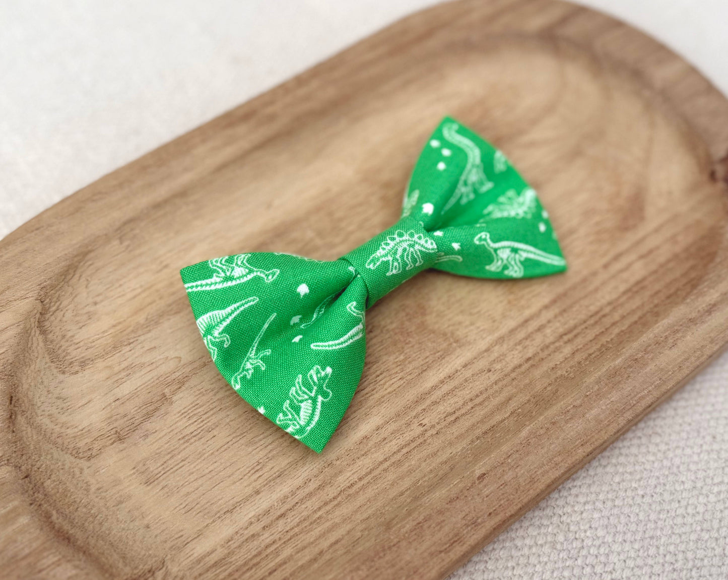Green Dinosaur Bow Tie