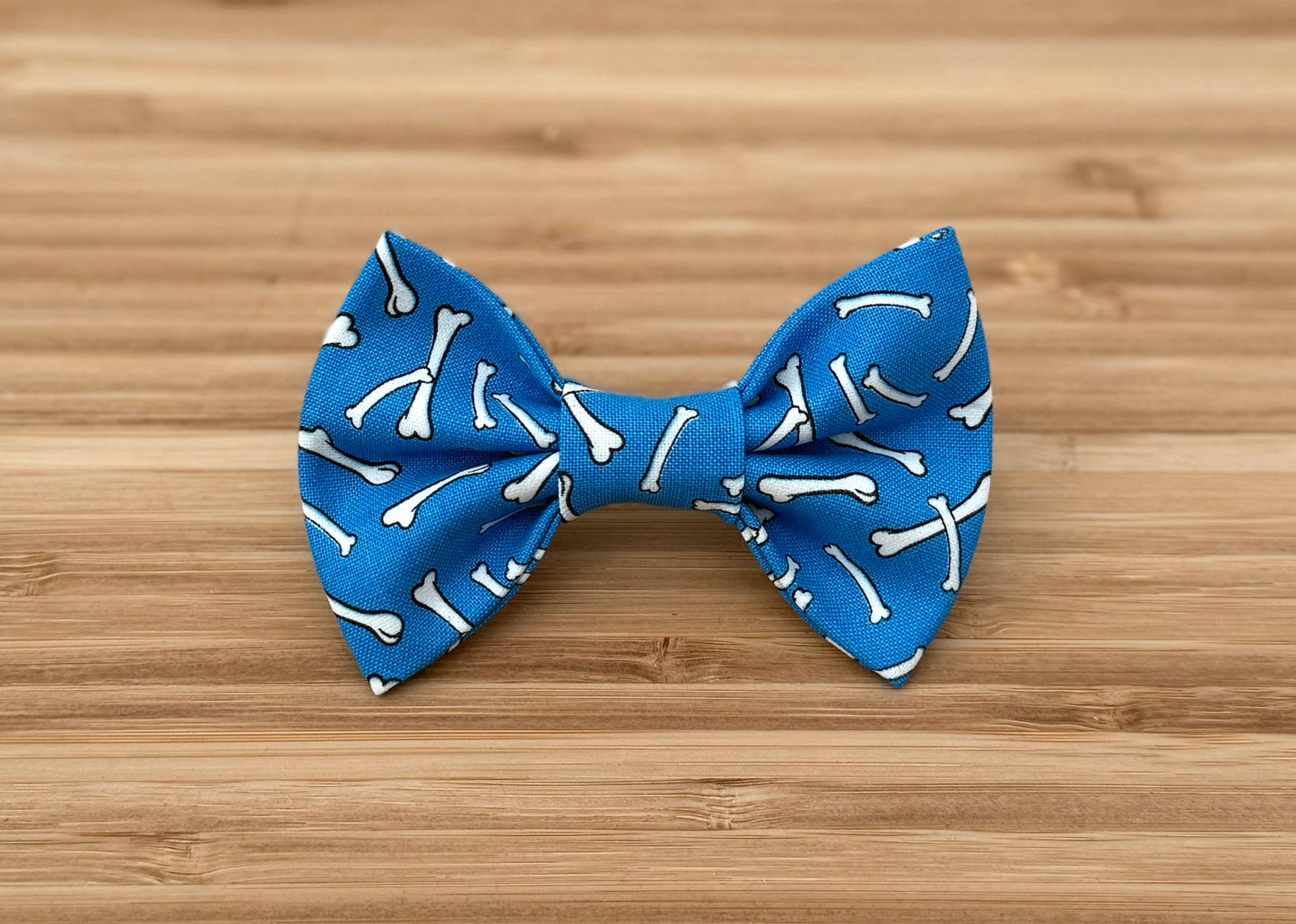 Blue Dog Bones Pet Bow Tie
