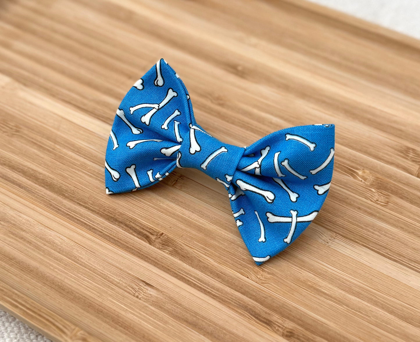 Blue Dog Bones Pet Bow Tie