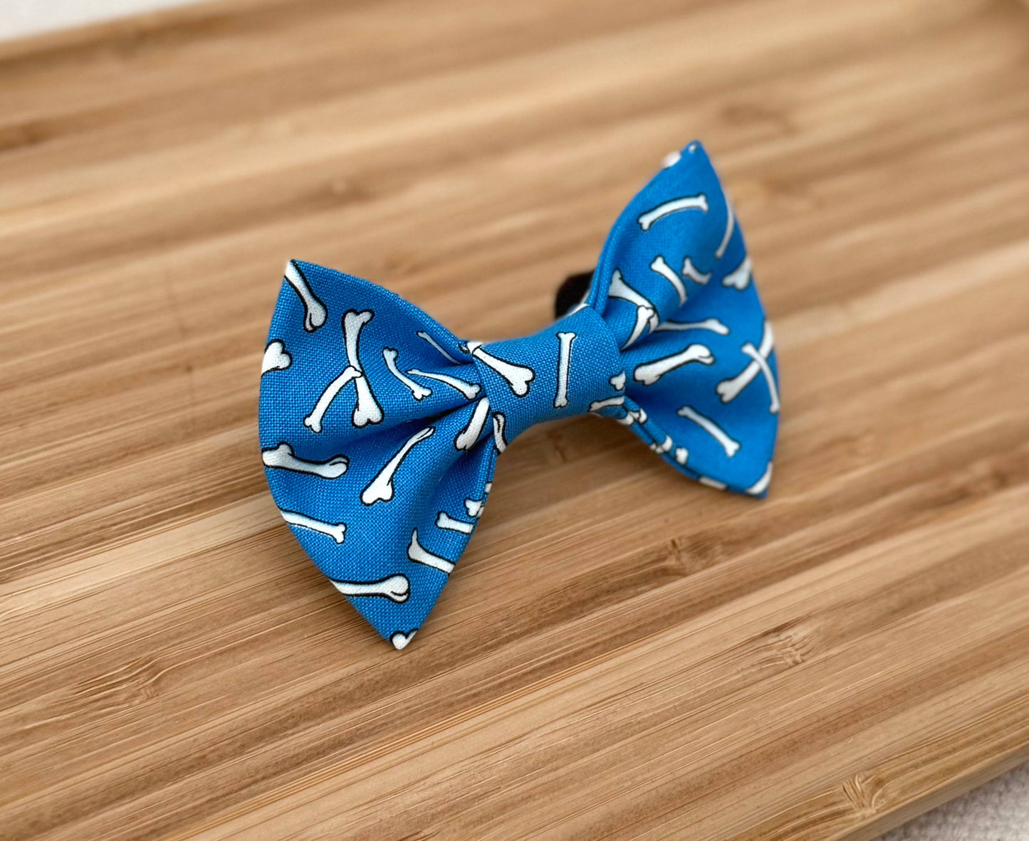 Blue Dog Bones Pet Bow Tie