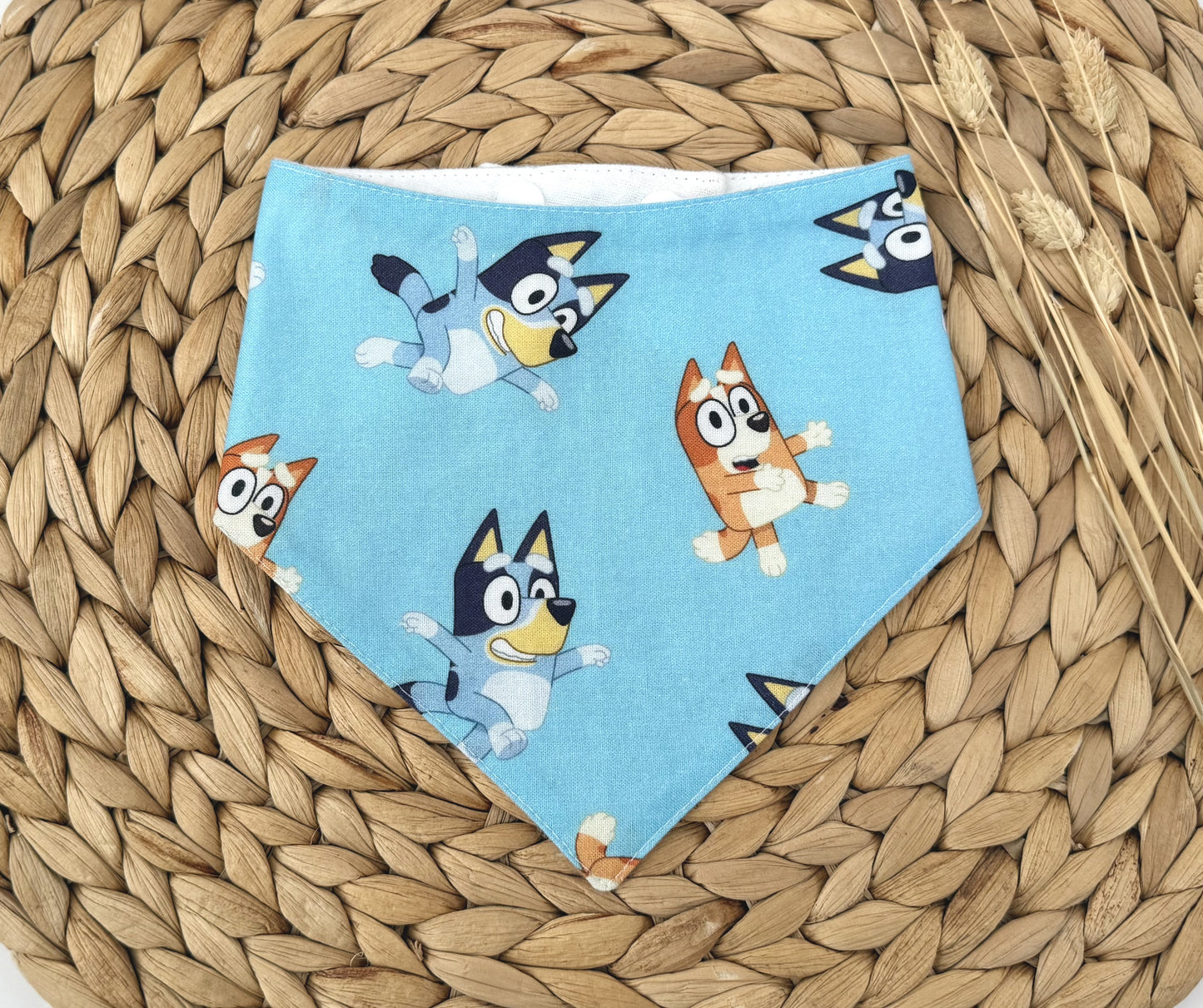 Blue Bluey Baby Bib