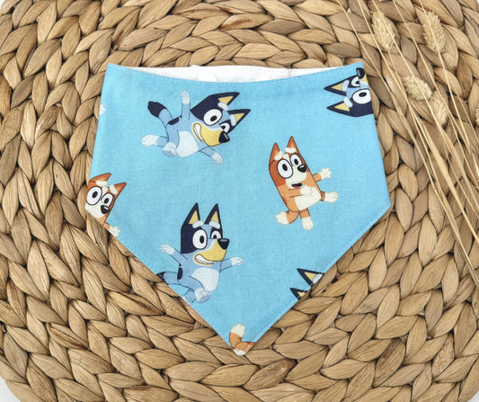 Blue Bluey Baby Bib
