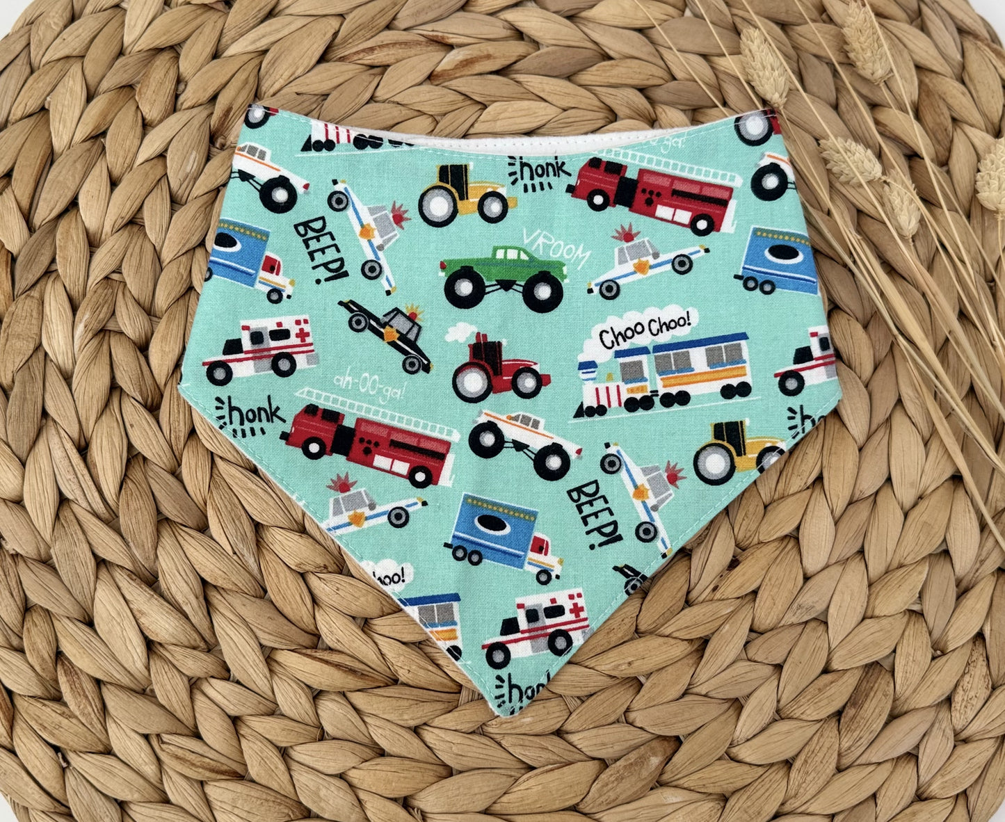 Trucks Baby Bib
