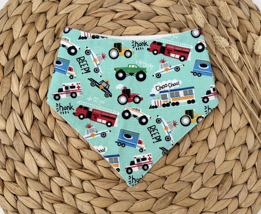 Trucks Baby Bib