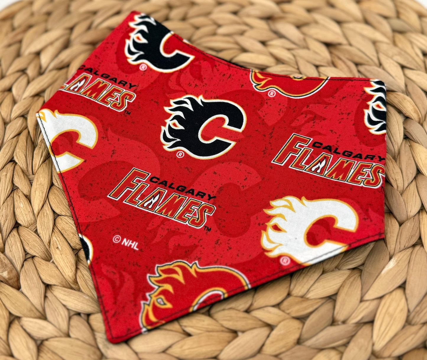 Calgary Flames Baby Bib