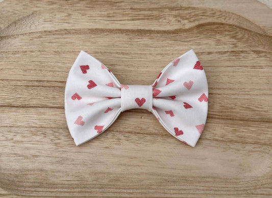 Pink Hearts Pet Bow Tie