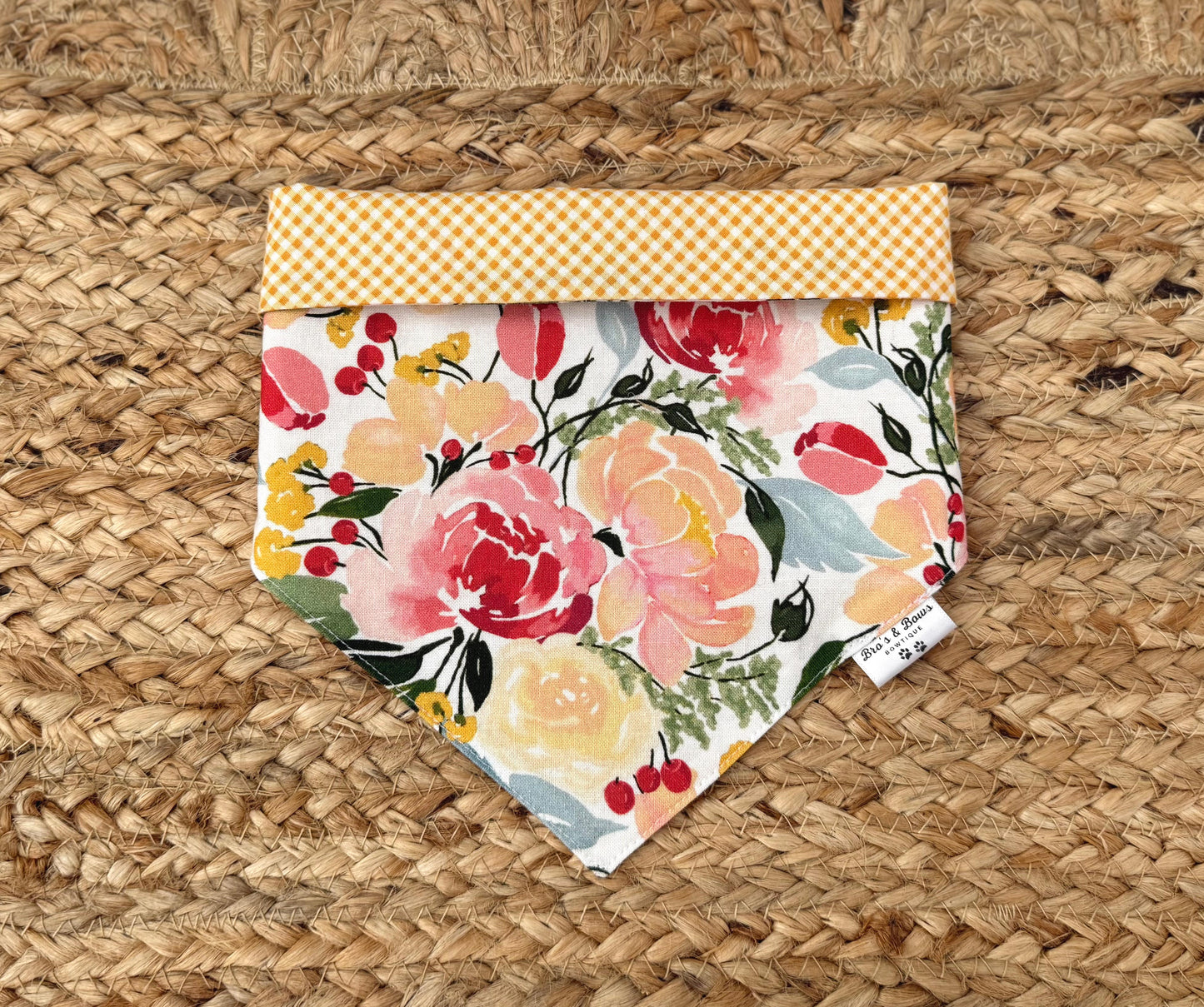 Summer Florals Pet Bandana Bib