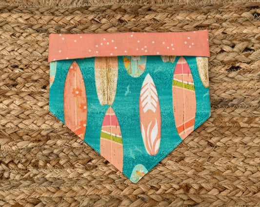 Summer Surf Board Pet Bandana Bib