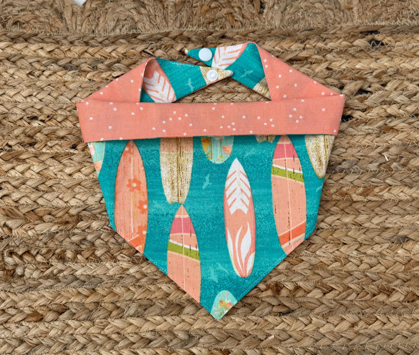 Summer Surf Board Pet Bandana Bib