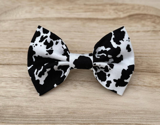 Cow Print Pet Bow Tie
