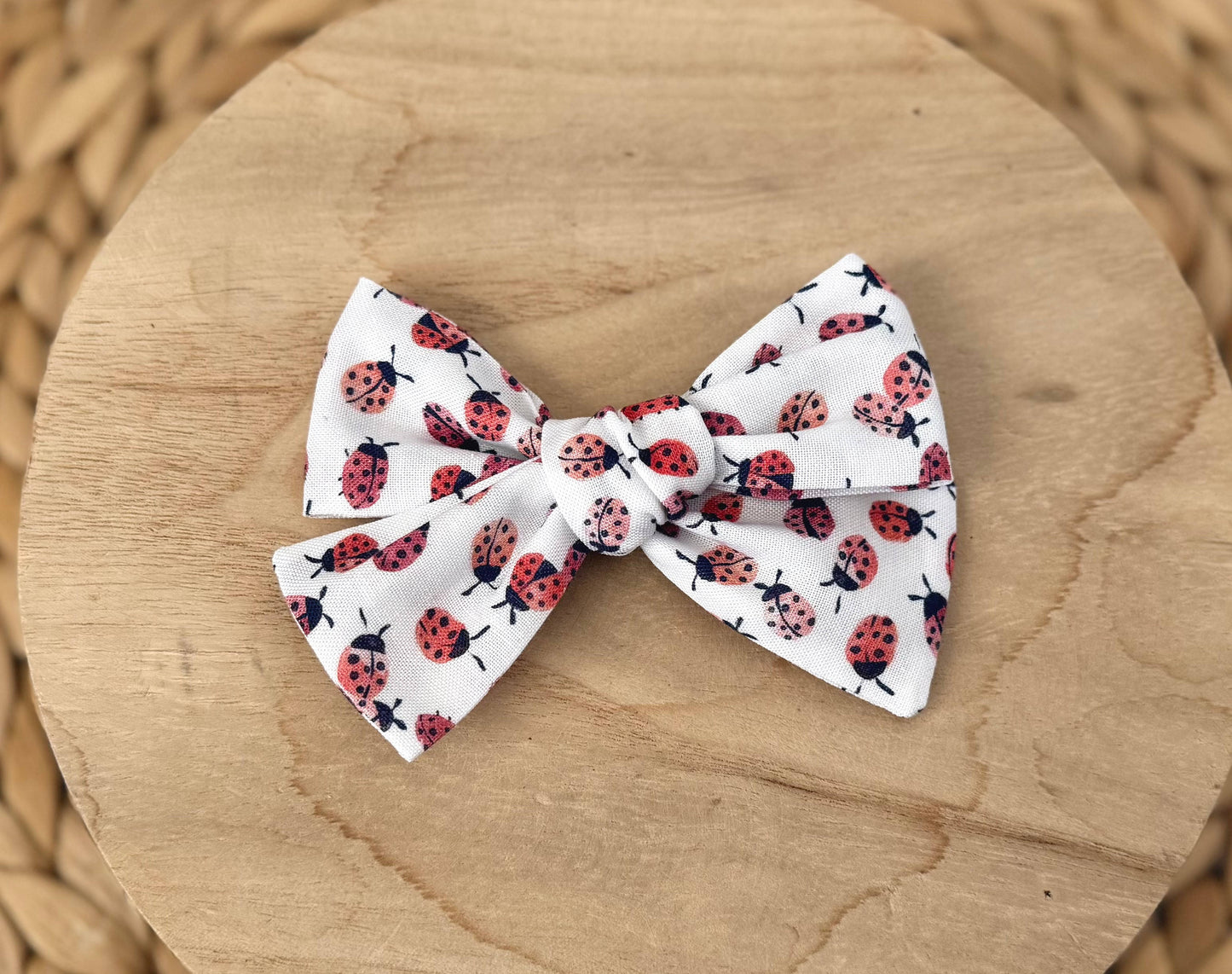 Lady Bugs Hair Bow