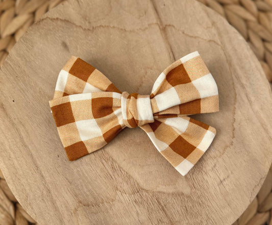 Plaid Hair Bow