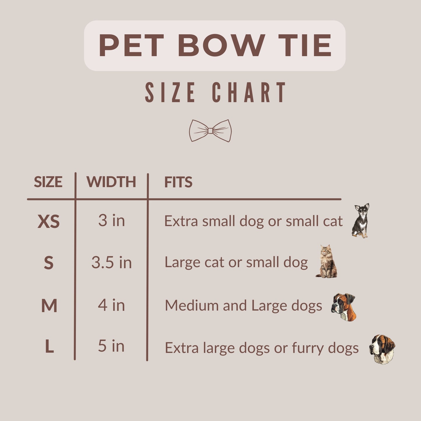 Floral Pet Bow Tie