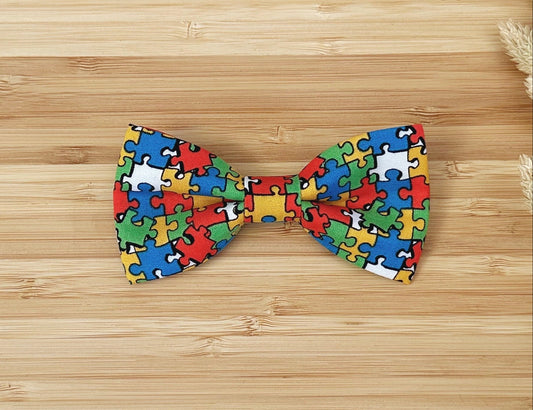 Puzzle Pieces Bow Tie
