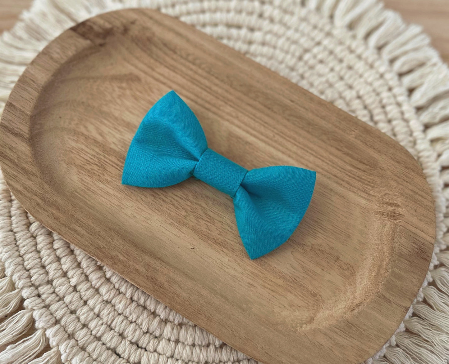 Teal Blue Bow Tie
