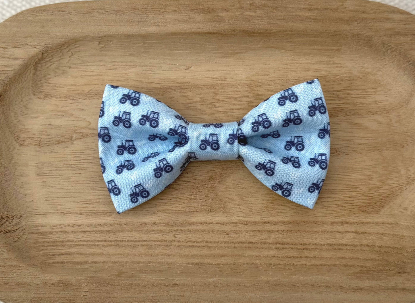 Blue Tractors Bow Tie