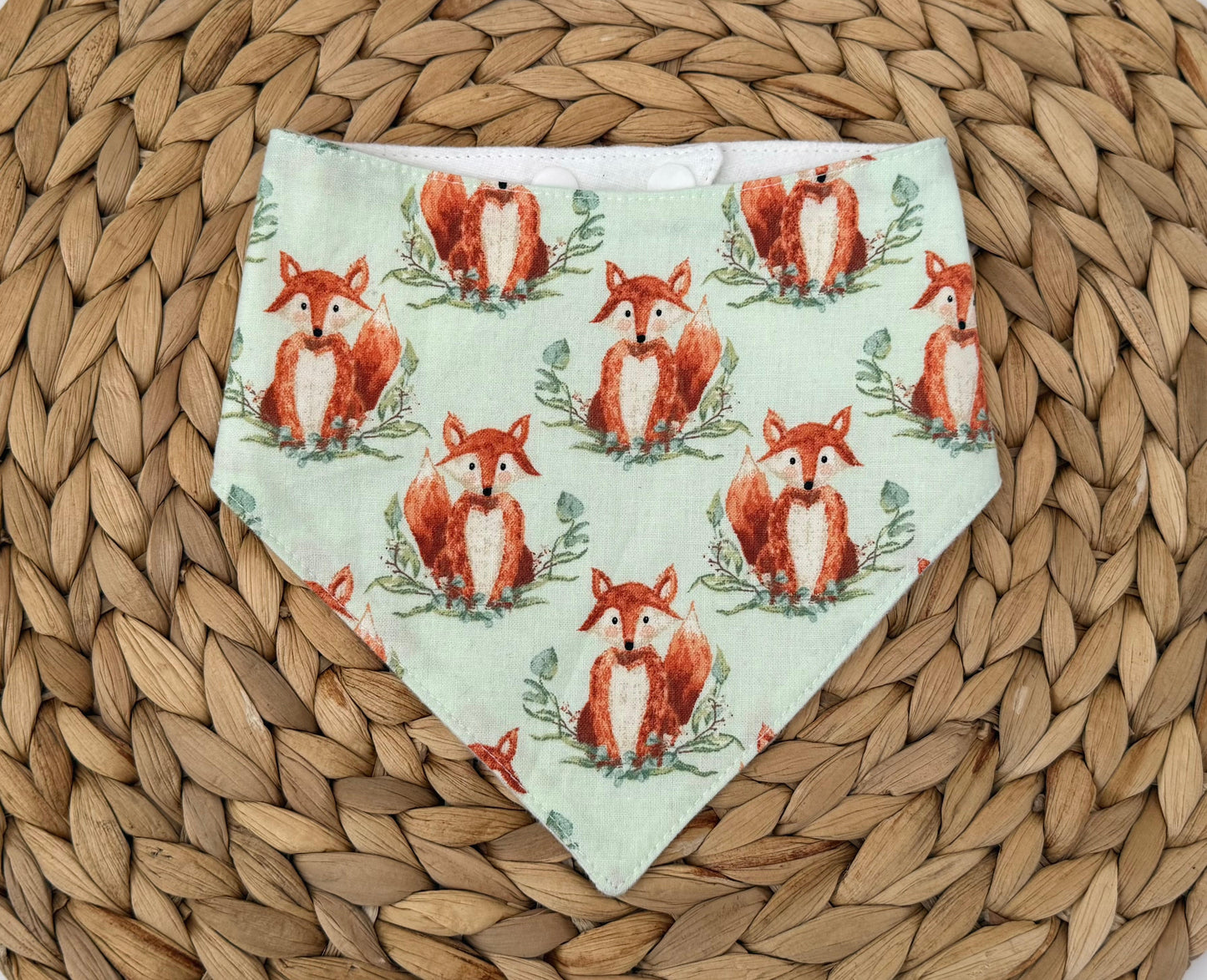 Foxes Baby Bib