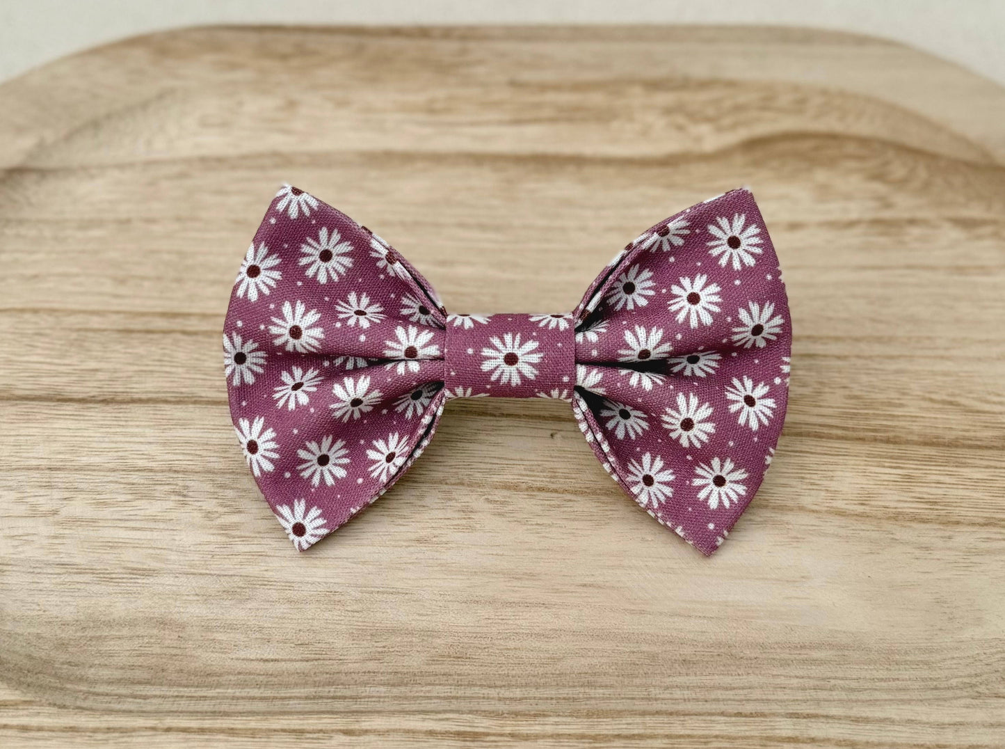 Pink Flowers Pet Bow Tie