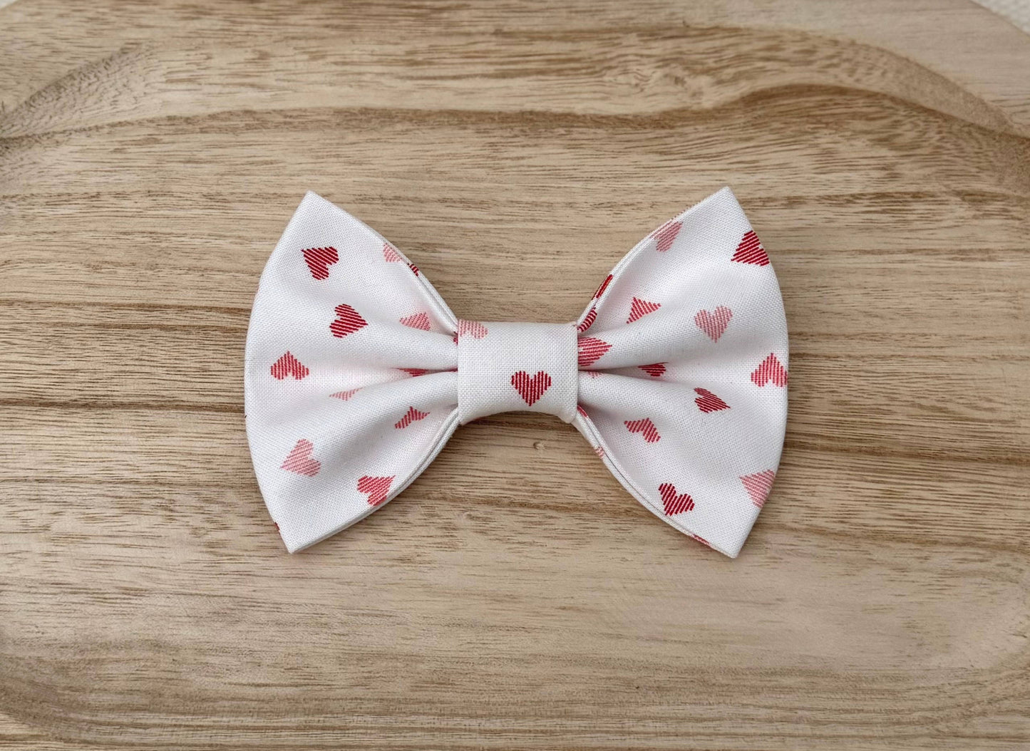 Pink Hearts Pet Bow Tie