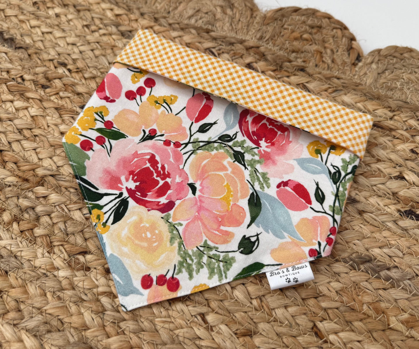 Summer Florals Pet Bandana Bib