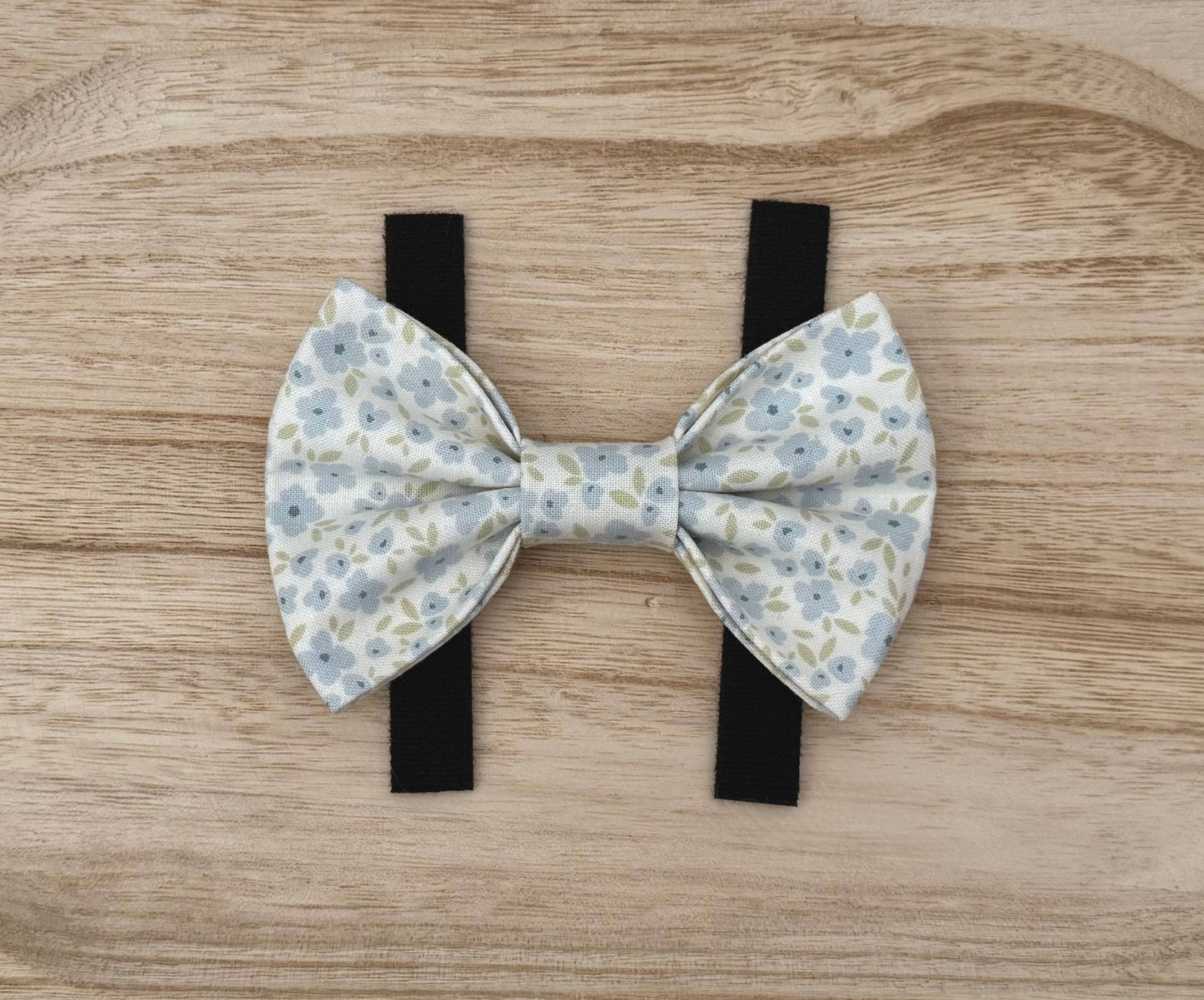 Blue Floral Pet Bow Tie