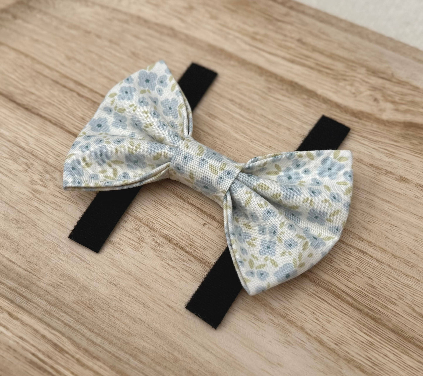 Blue Floral Pet Bow Tie