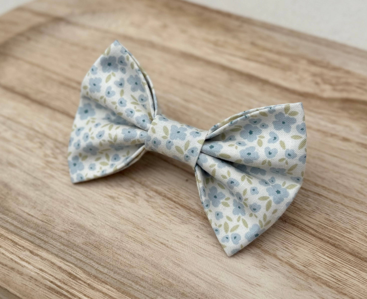 Blue Floral Pet Bow Tie