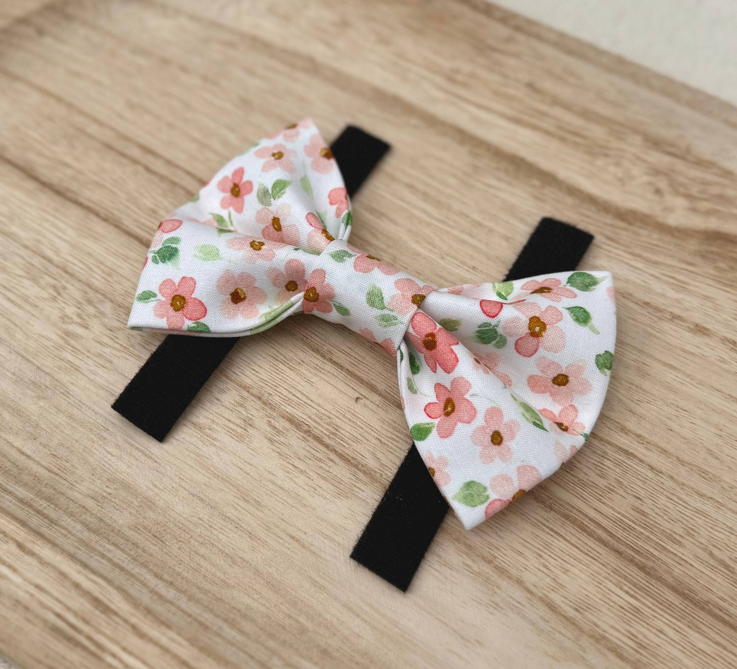 Pink Floral Pet Bow Tie