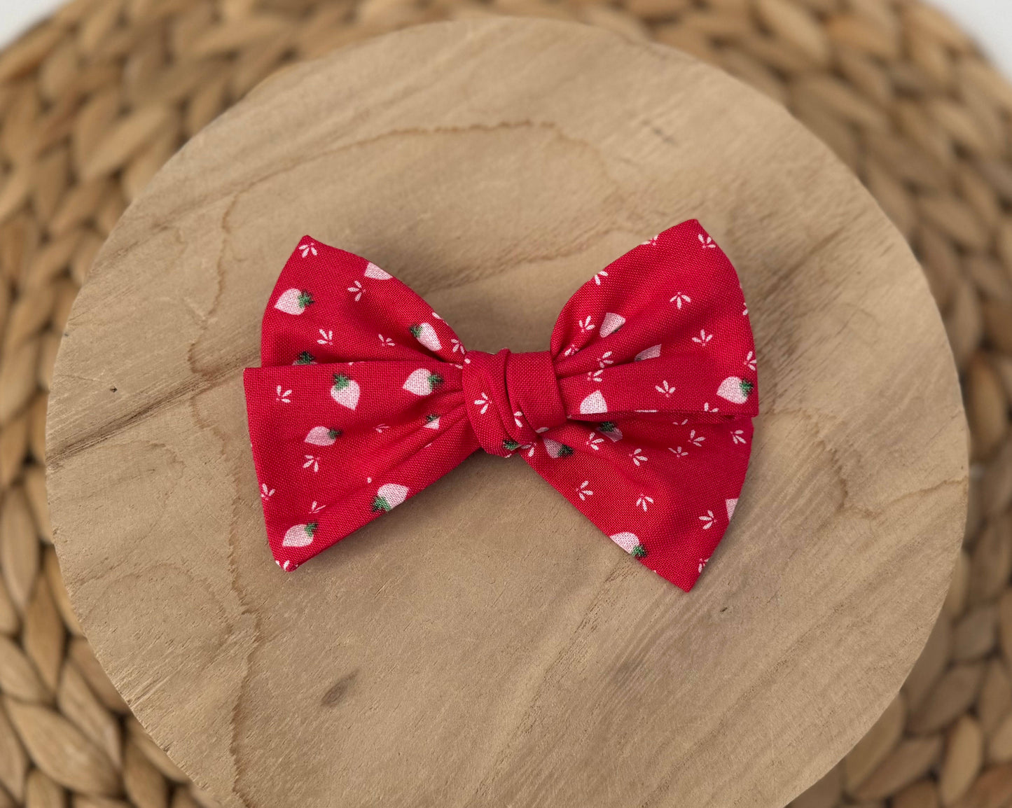 Strawberries Hair Bow
