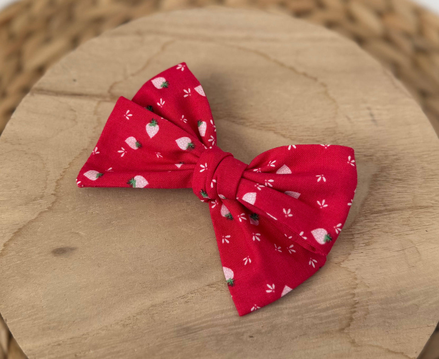Strawberries Hair Bow