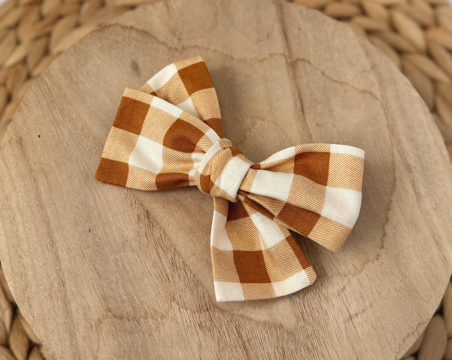 Plaid Hair Bow