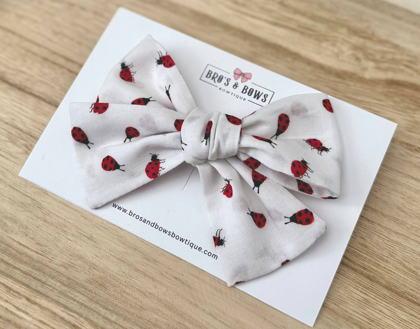 Ladybugs Hair Bow